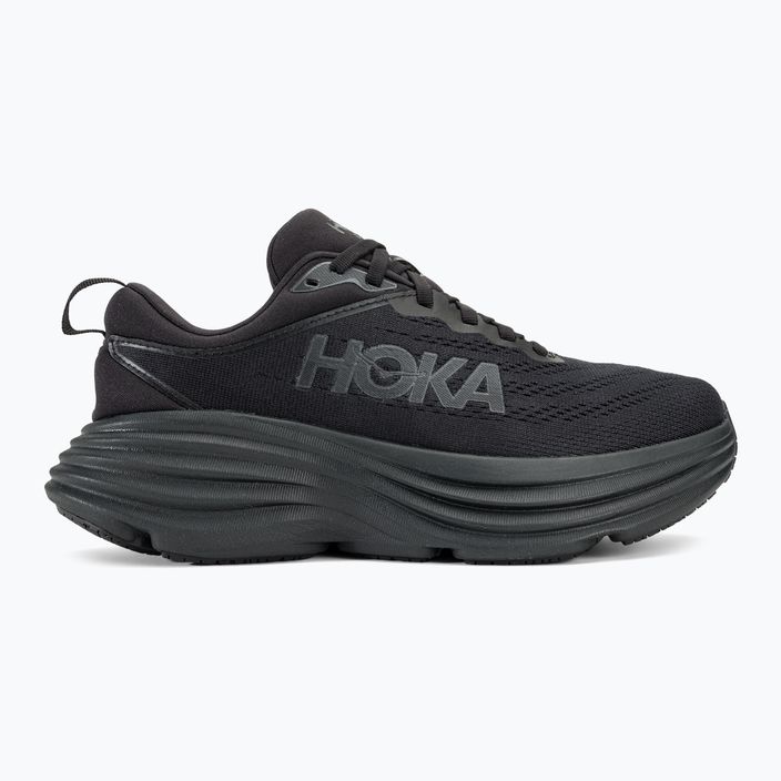 Жіночі бігові кросівки HOKA Bondi 8 Wide чорний/чорний 2