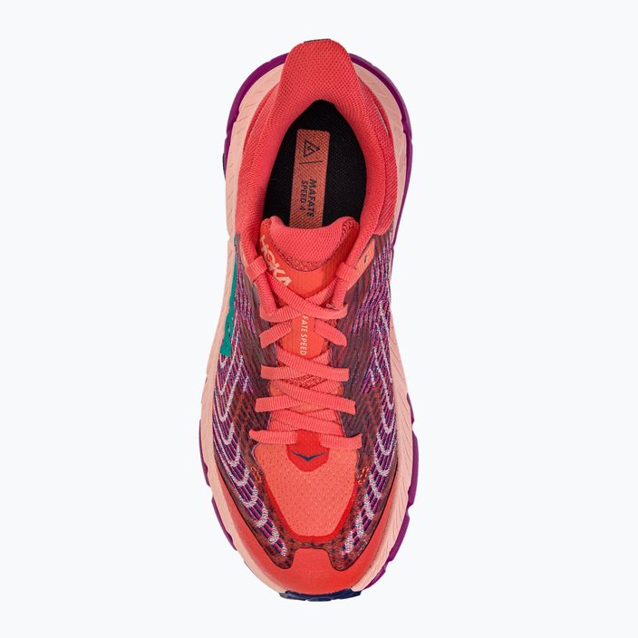 Кросівки для бігу жіночі HOKA Mafate Speed 4 помаранчеві 1131056-CPPF 5