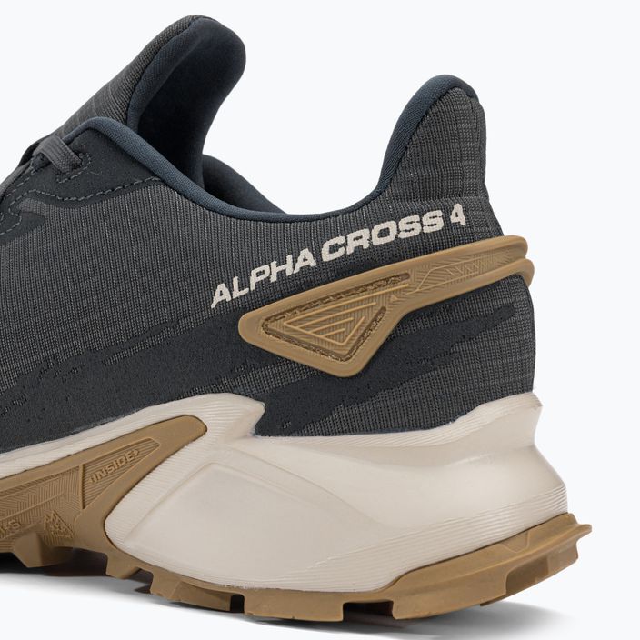 Кросівки для бігу чоловічі Salomon Alphacross 4 ebony/rainy day/phantm 10