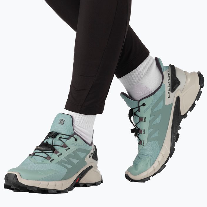 Кросівки для бігу жіночі Salomon Supercross 4 зелені L41737300 9