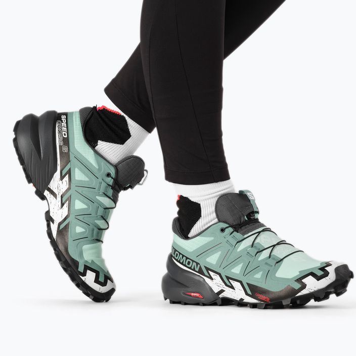 Кросівки для бігу жіночі Salomon Speedrcross 6 зелені L41743100 3