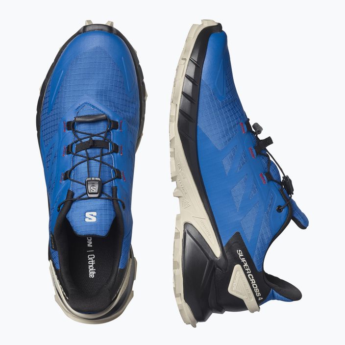 Кросівки для бігу чоловічі Salomon Supercross 4 GTX блакитні L41732000 12
