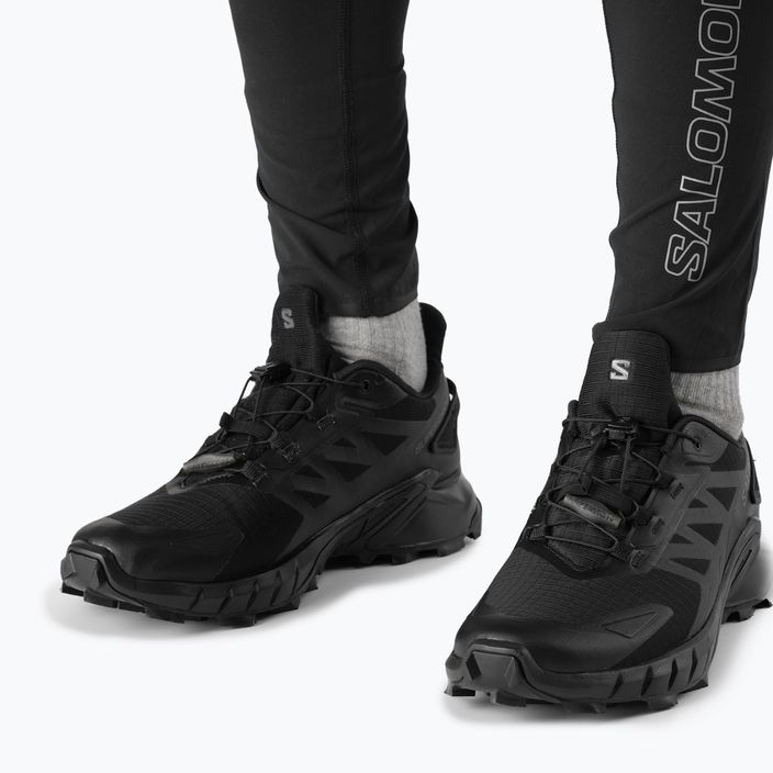 Кросівки для бігу чоловічі Salomon Supercross 4 GTX чорні L41731600 3