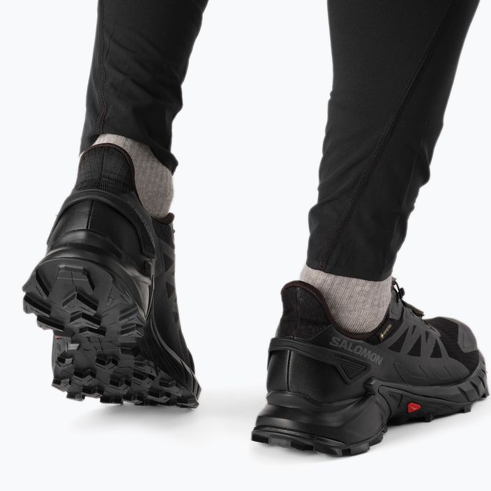 Кросівки для бігу чоловічі Salomon Supercross 4 GTX чорні L41731600 4