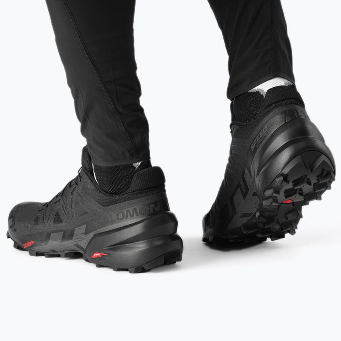 Кросівки для бігу чоловічі Salomon Speedcross 6 black/black/phantom 5