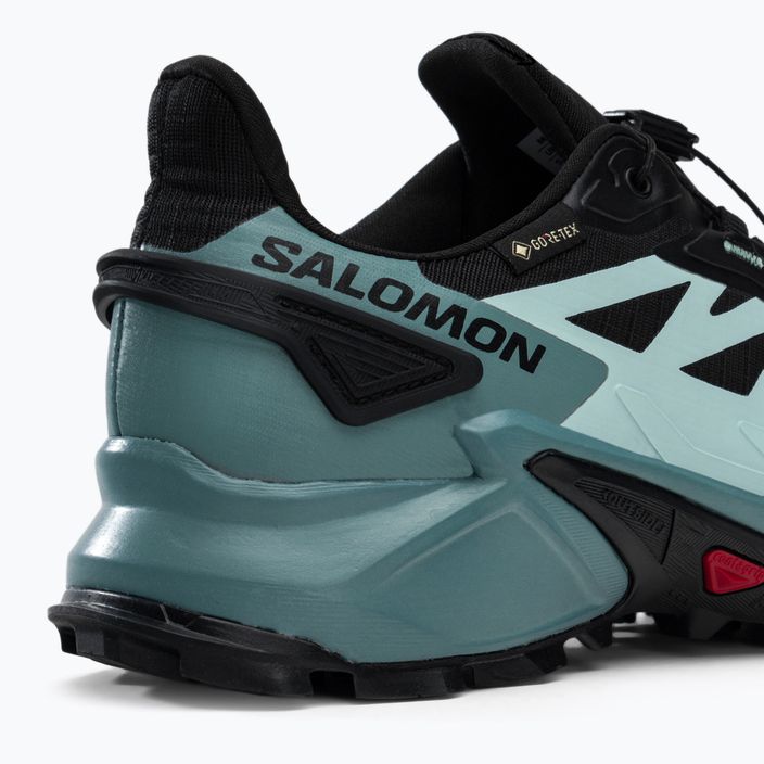 Кросівки для бігу жіночі Salomon Supercross 4 GTX чорно-блакитні L41735500 8