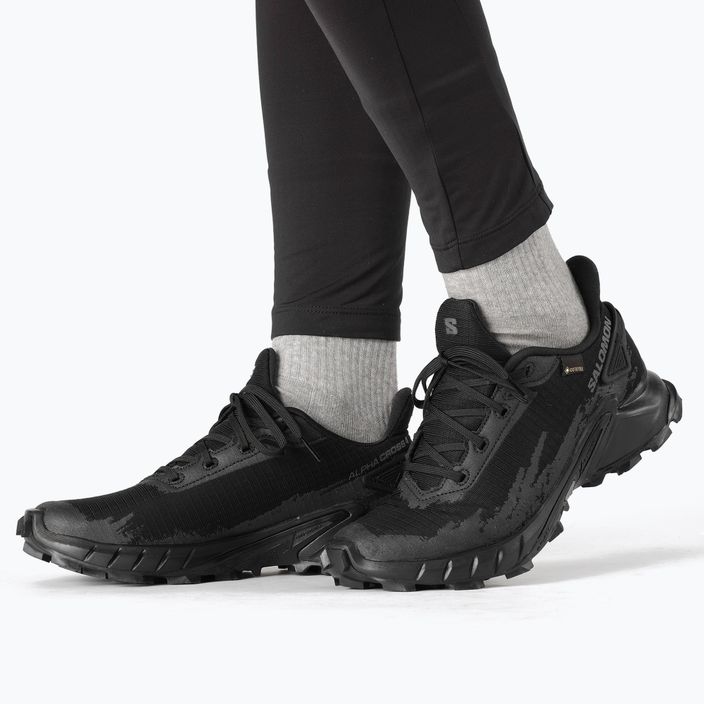 Кросівки для бігу жіночі Salomon Alphacross 4 GTX black/black 17