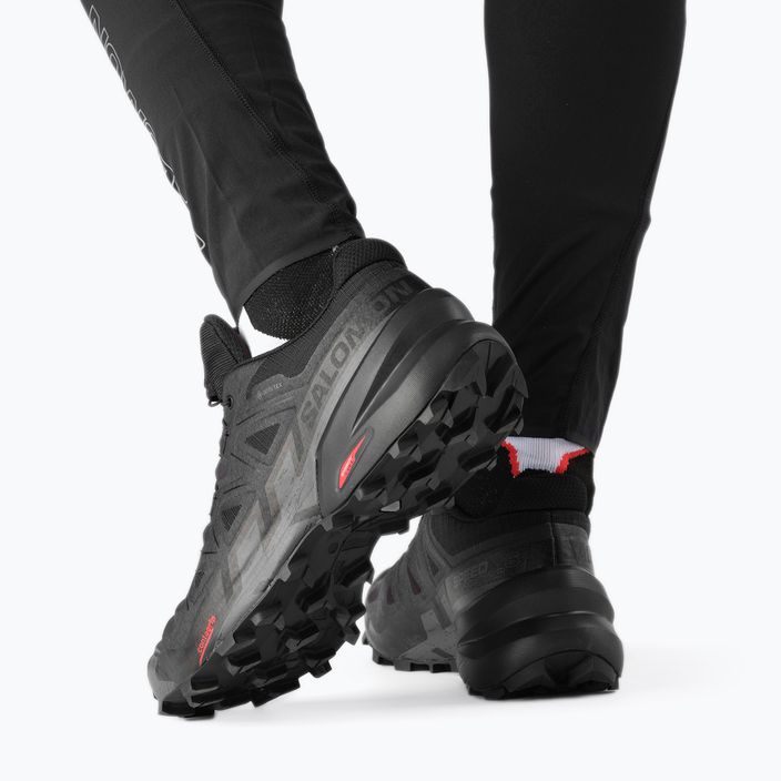 Кросівки для бігу чоловічі Salomon Speedcross 6 GTX black/black/phantom 5
