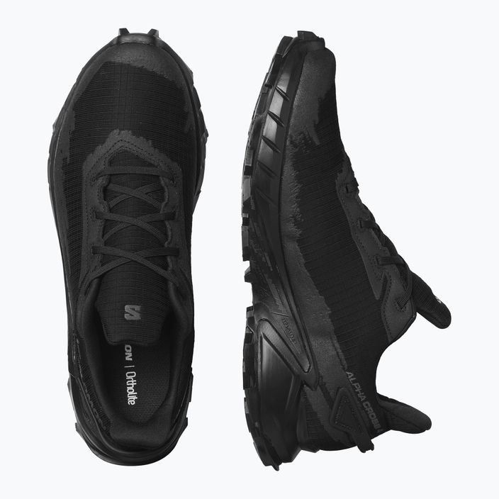 Кросівки для бігу чоловічі Salomon Alphacross 4 GTX black/black 15
