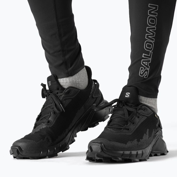 Кросівки для бігу чоловічі Salomon Alphacross 4 GTX black/black 17