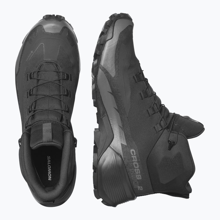 Чоловічі трекінгові черевики Salomon Cross Hike MID GTX 2 чорні/чорні/магніт 10