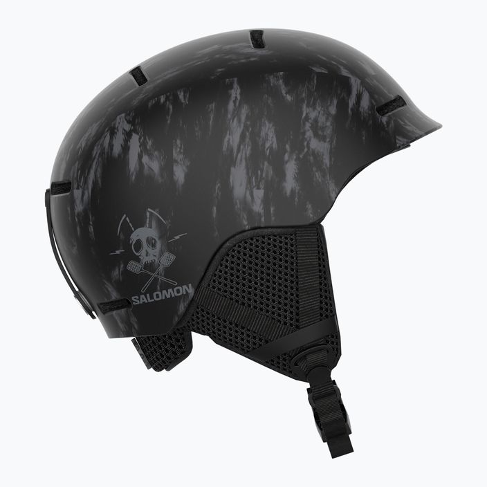 Дитячий гірськолижний шолом Salomon Player Combo + Goggles XV Jr black&tie/black silver 7