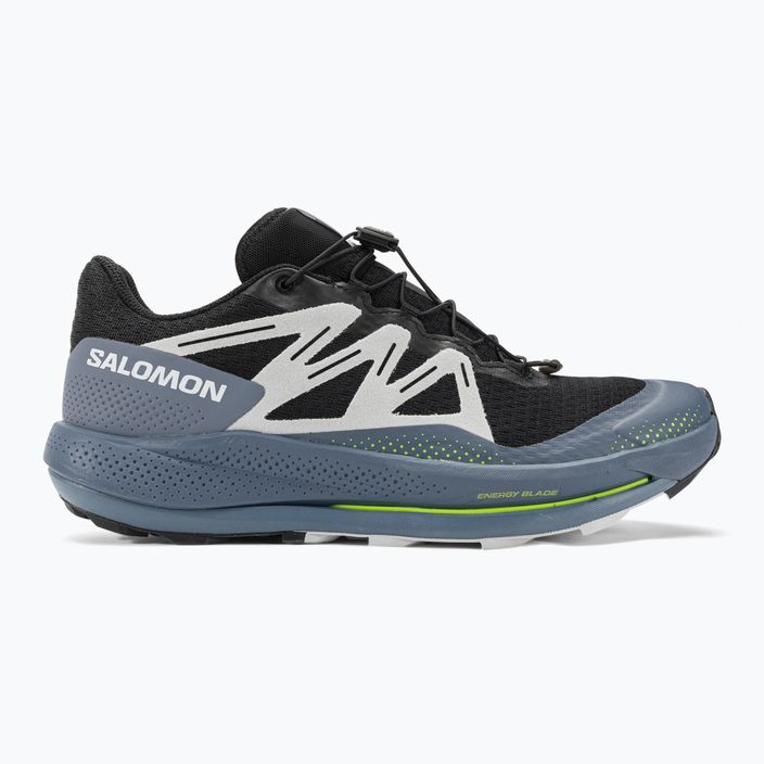 Кросівки для бігу чоловічі Salomon Pulsar Trail black/china blue/arctic ice 2