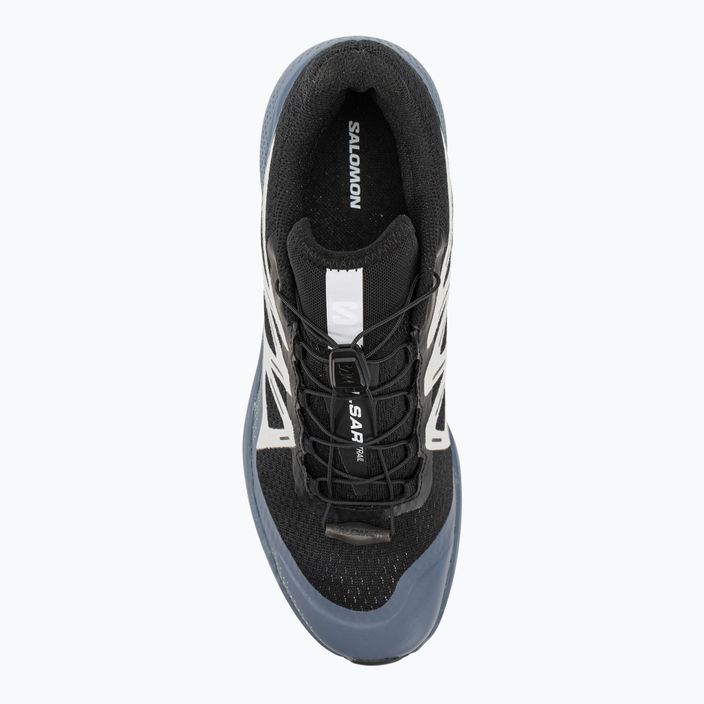 Кросівки для бігу чоловічі Salomon Pulsar Trail black/china blue/arctic ice 6