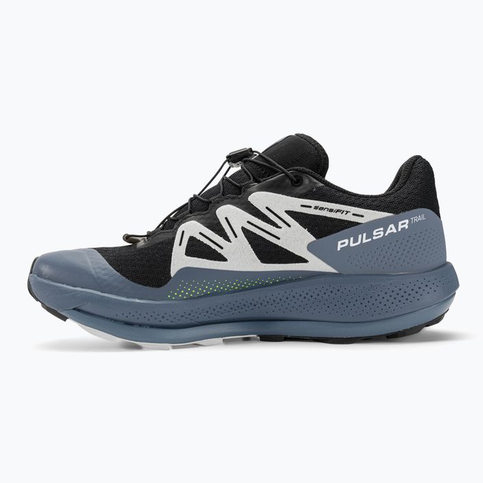 Кросівки для бігу чоловічі Salomon Pulsar Trail black/china blue/arctic ice 10