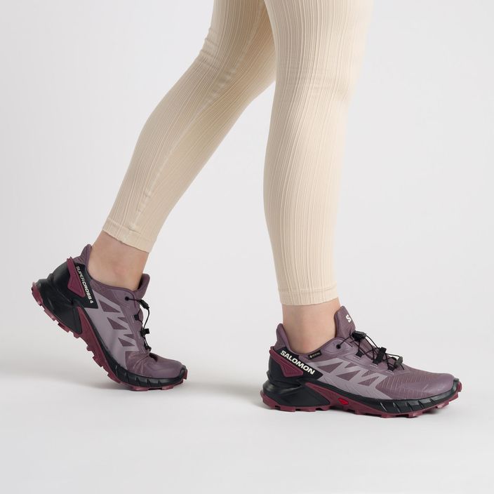 Кросівки для бігу жіночі Salomon Supercross 4 GTX фіолетові L47119900 2