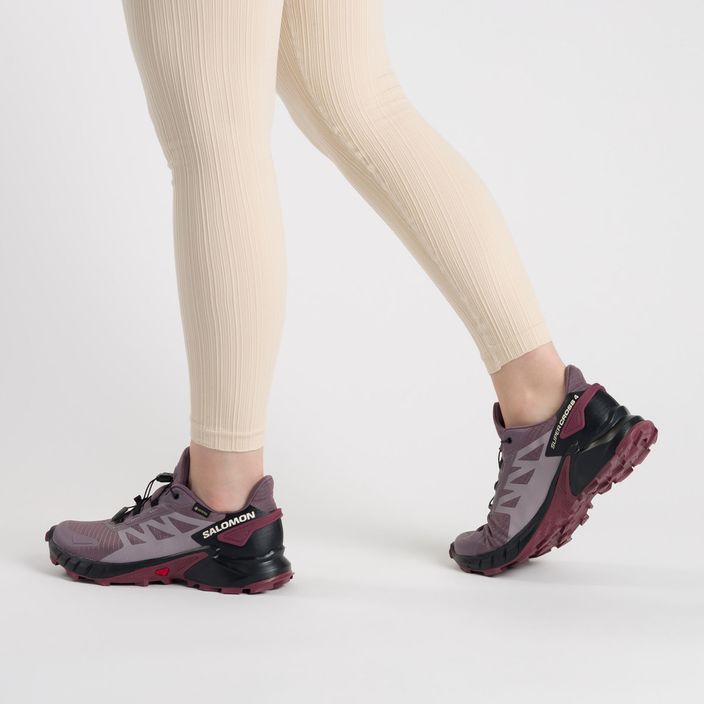 Кросівки для бігу жіночі Salomon Supercross 4 GTX фіолетові L47119900 3
