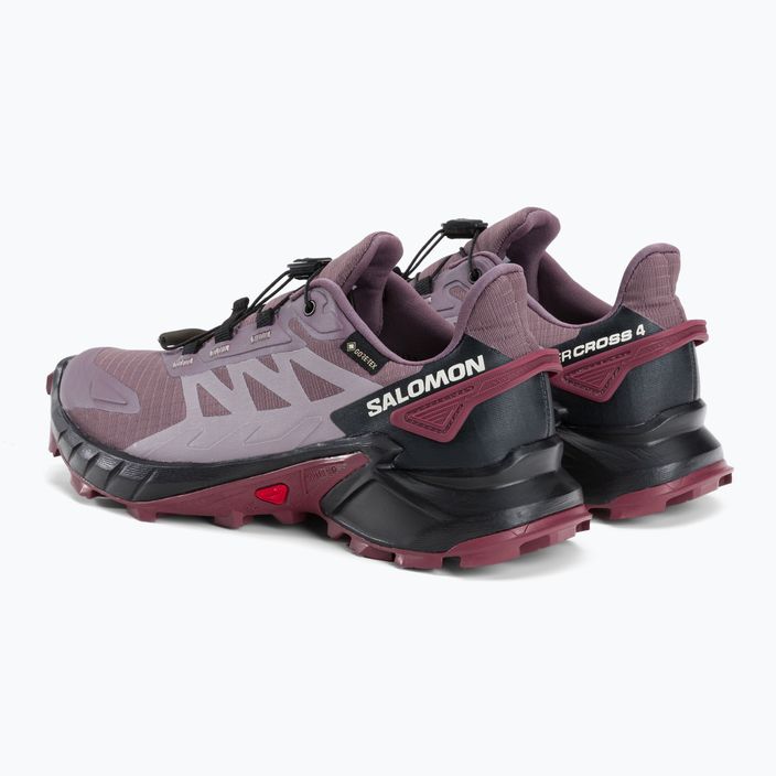 Кросівки для бігу жіночі Salomon Supercross 4 GTX фіолетові L47119900 5