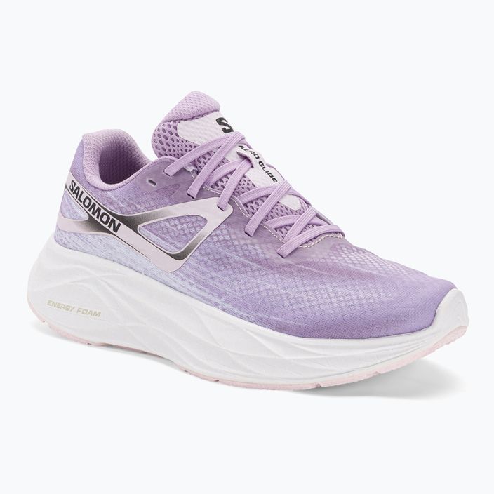 Кросівки для бігу жіночі Salomon Aero Glide orchid bloom/cradle pink/white