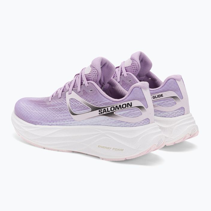 Кросівки для бігу жіночі Salomon Aero Glide orchid bloom/cradle pink/white 3