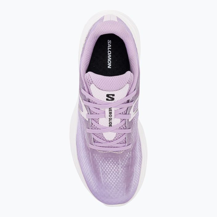 Кросівки для бігу жіночі Salomon Aero Glide orchid bloom/cradle pink/white 6