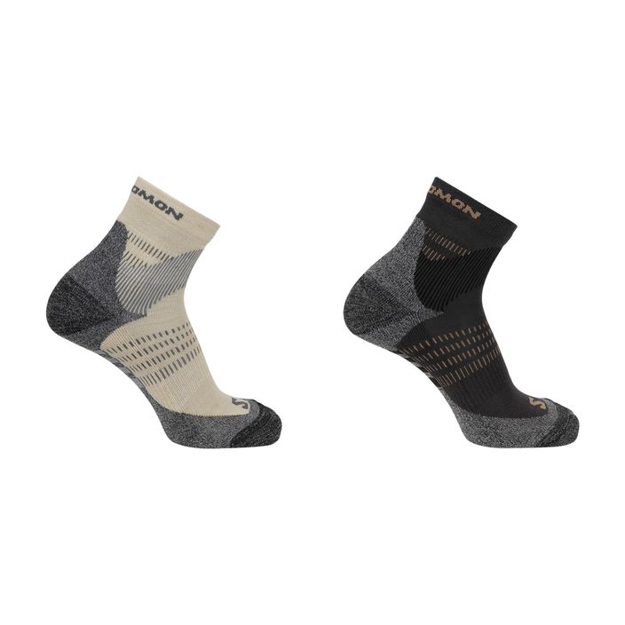 Шкарпетки для трекінгу Salomon X Ultra Access Quarter 2 пари ebony/rainy day 2