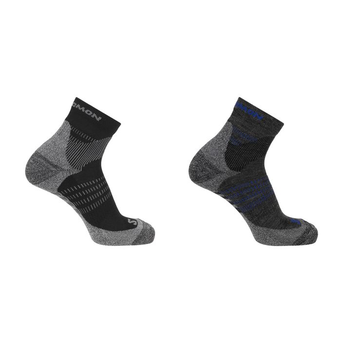 Шкарпетки для трекінгу Salomon X Ultra Access Quarter 2 пари anthracite/black 2