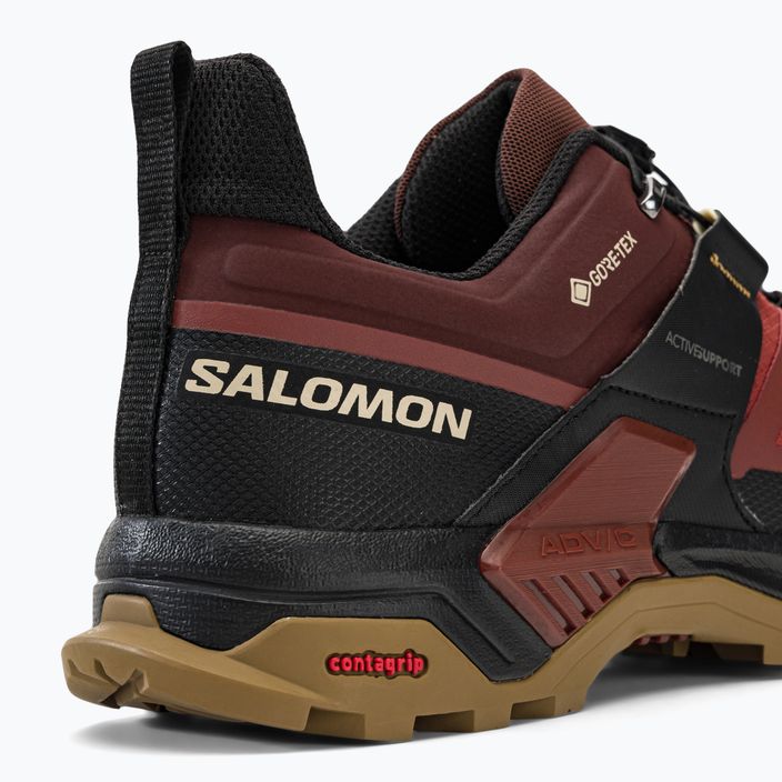 Взуття трекінгове чоловіче Salomon X Ultra 4 GTX бордове L47352700 9