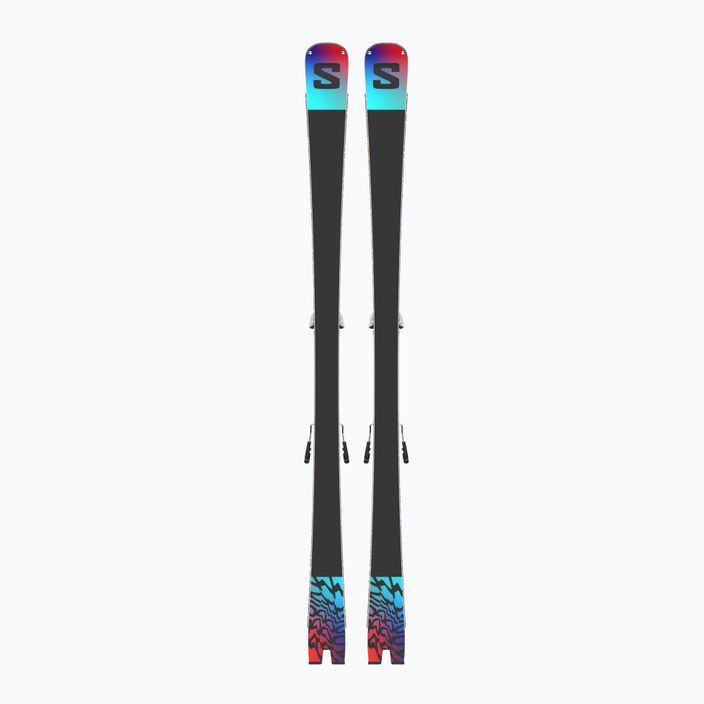 Гірські лижі Salomon Addikt + Z12 GW білий/чорний/пастельний неоновий синій 7