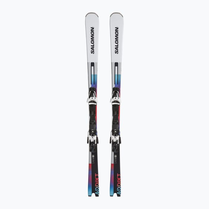 Гірські лижі Salomon Addikt + Z12 GW білий/чорний/пастельний неоновий синій