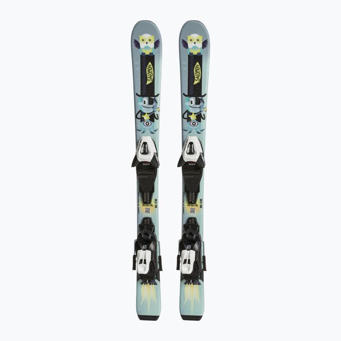 Дитячі гірські лижі Salomon T1 Jr XS + C5 aquatic/safety жовті