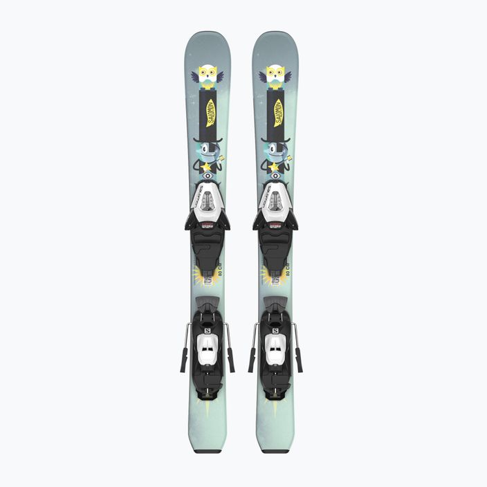 Дитячі гірські лижі Salomon T1 Jr XS + C5 aquatic/safety жовті 6