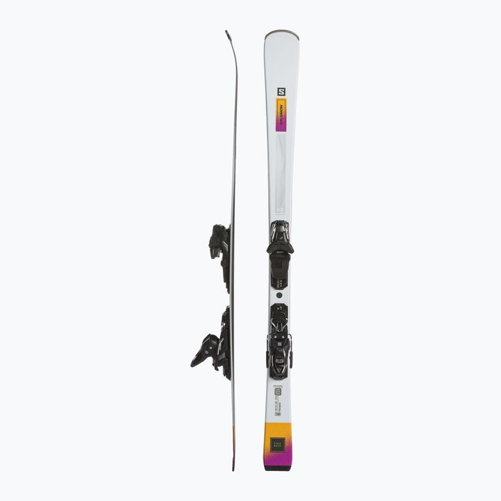 Жіночі гірські лижі Salomon S/Max N°4 XT + M10 GW L8 білі/неонова куркума/чорнослив 2