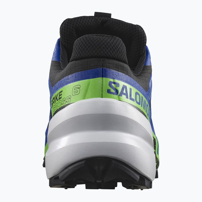 Кросівки для бігу чоловічі Salomon Spikecross 6 GTX black/surf the web/green gecko 10