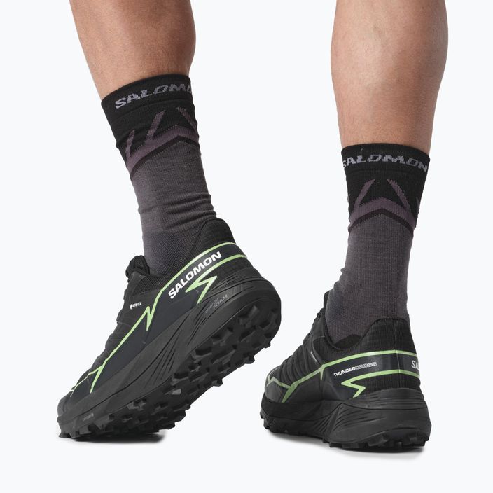 Кросівки для бігу чоловічі Salomon Thundercross GTX black/green gecko/black 3