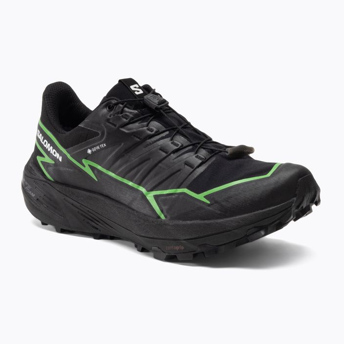 Кросівки для бігу чоловічі Salomon Thundercross GTX black/green gecko/black
