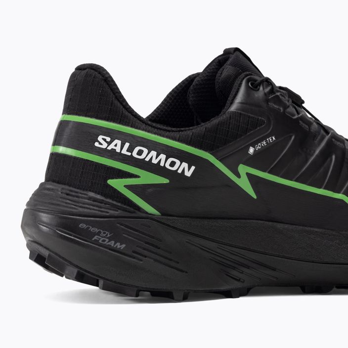 Кросівки для бігу чоловічі Salomon Thundercross GTX black/green gecko/black 11
