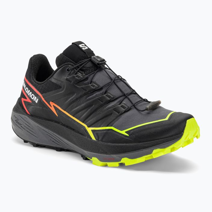 Кросівки для бігу чоловічі Salomon Thundercross black/quiet shade/fiery coral