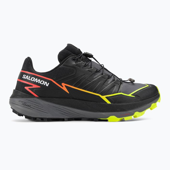Кросівки для бігу чоловічі Salomon Thundercross black/quiet shade/fiery coral 2