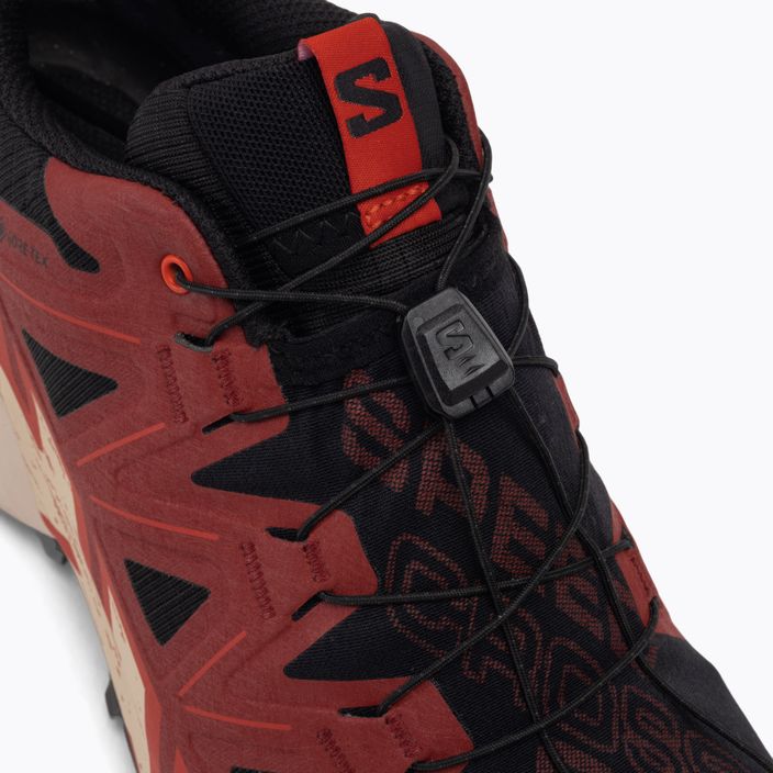 Кросівки для бігу чоловічі Salomon Speedcross 6 GTX black/red dahlia/poppy red 11