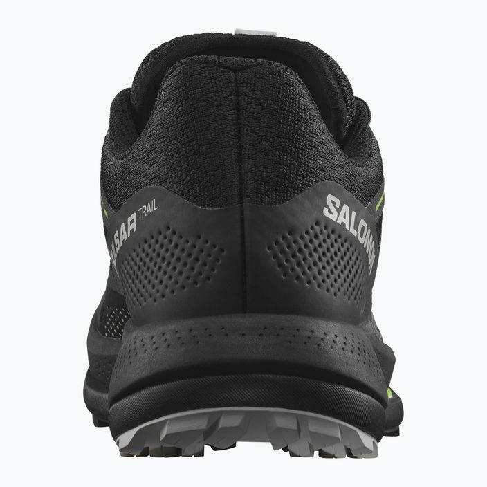 Кросівки для бігу чоловічі Salomon Pulsar Trail black/black/green gecko 14