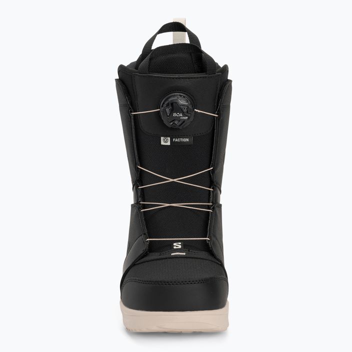 Чоловічі сноубордичні черевики Salomon Faction Boa чорні/чорні/дощовий день 3