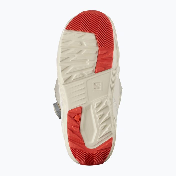 Жіночі сноубордичні черевики Salomon Ivy Boa SJ Boa вибілений пісок/мигдальне молоко/аврора червоний 8