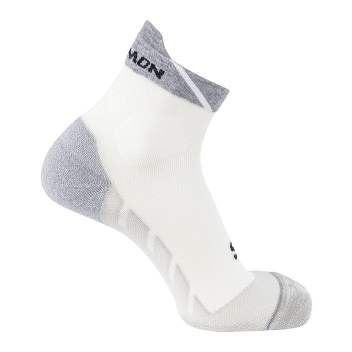 Бігові шкарпетки Salomon Speedcross Ankle білі/світло-сірі меланжеві 2