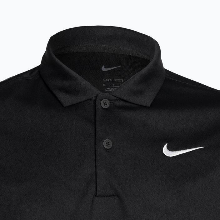 Футболка тенісна чоловіча Nike Court Dri-Fit Polo Solid black/white 3