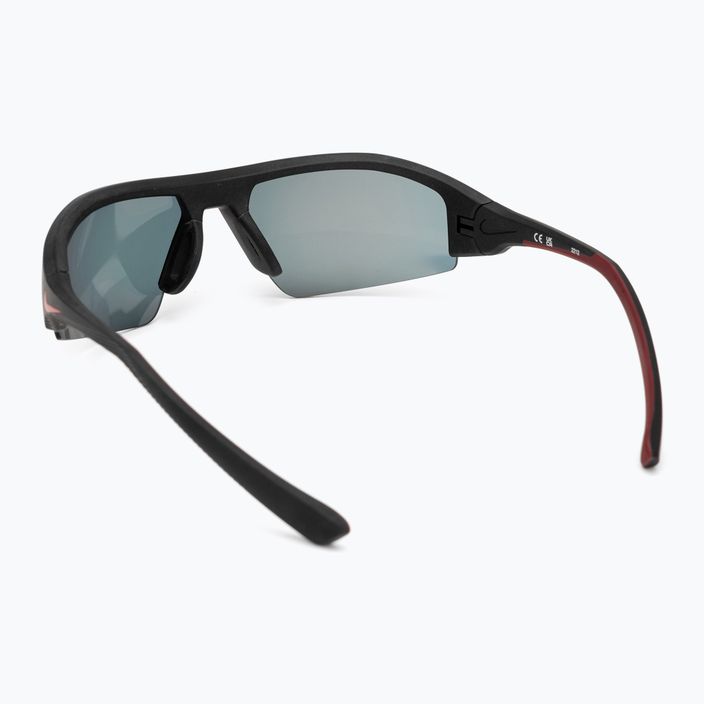 Сонцезахисні окуляри Nike Skylon Ace 22 матові чорні / сірі з червоним дзеркалом 2