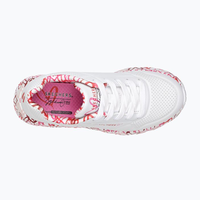 Дитячі туфлі SKECHERS Uno Lite Lovely Luv білі/червоні/рожеві 15