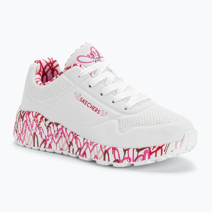 Дитячі туфлі SKECHERS Uno Lite Lovely Luv білі/червоні/рожеві