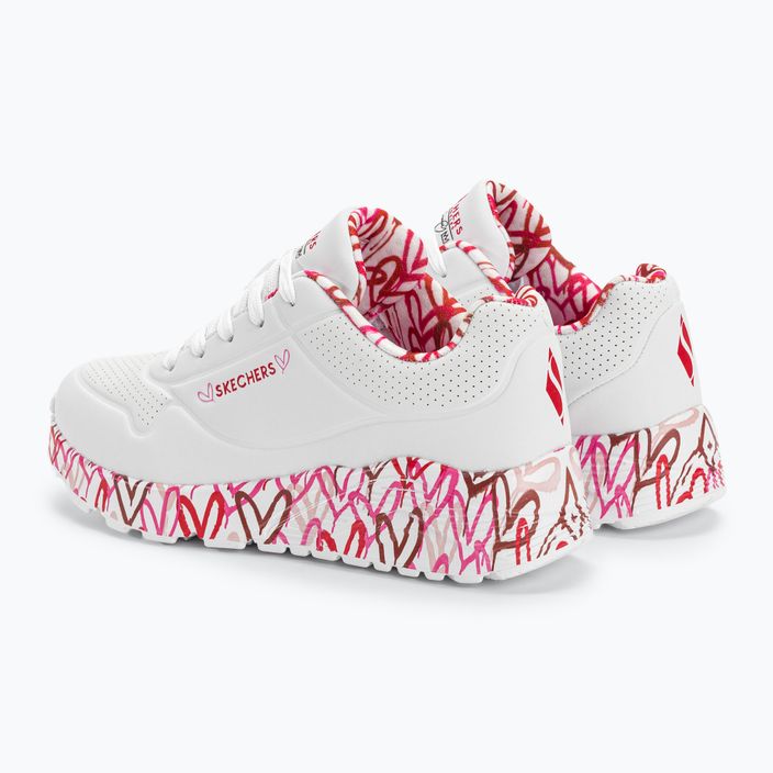 Дитячі туфлі SKECHERS Uno Lite Lovely Luv білі/червоні/рожеві 3