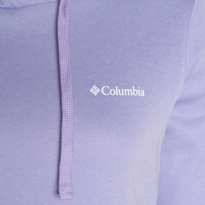 Кофта трекінгова жіноча Columbia Trek Graphic Hooded frosted purple/white logo 6